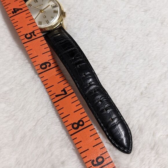 Vintage Ltd Edition 1967 Men's Accutron/Bulova w/Date 18K Gold Case-Waterproof - Picture 11 of 17